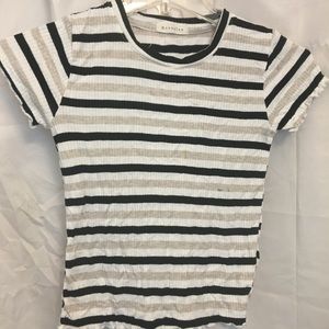 Stripped Cropped Shirt